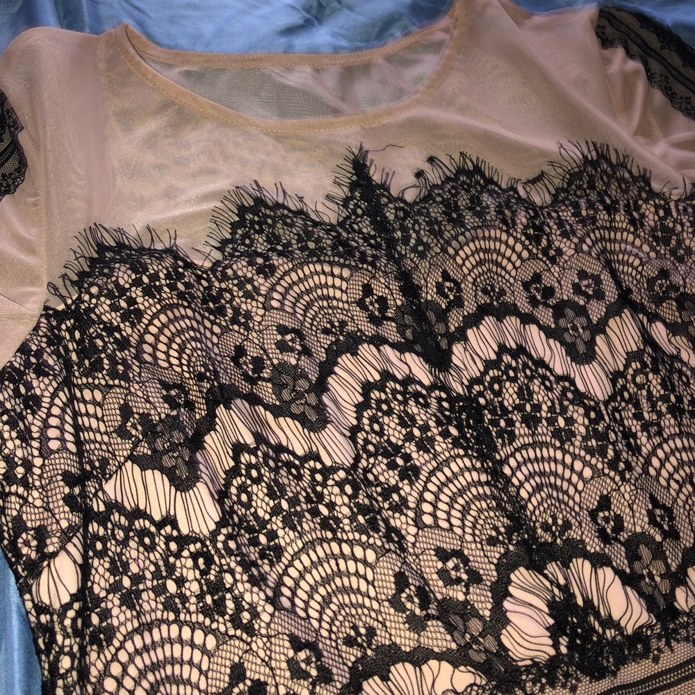 Black lace dress